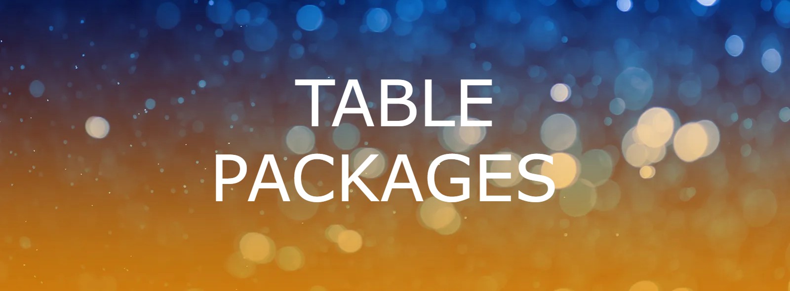 Book a table & join us on Awards night!